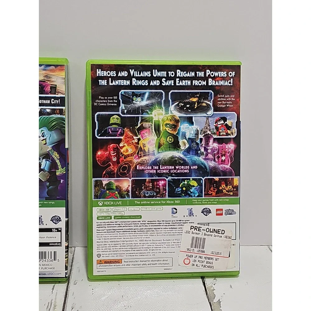 Xbox 360 Lego Batman 1 2 and 3 series